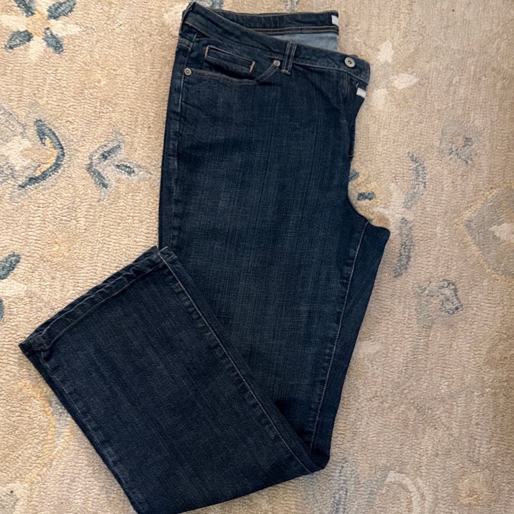Chico's Dark Indigo Straight Leg Jeans